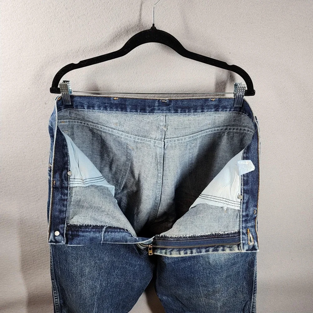 Wrangler 20X Jeans Mens 38x34 Denim Western Five Pocket Zip‎ Fly Straight Leg